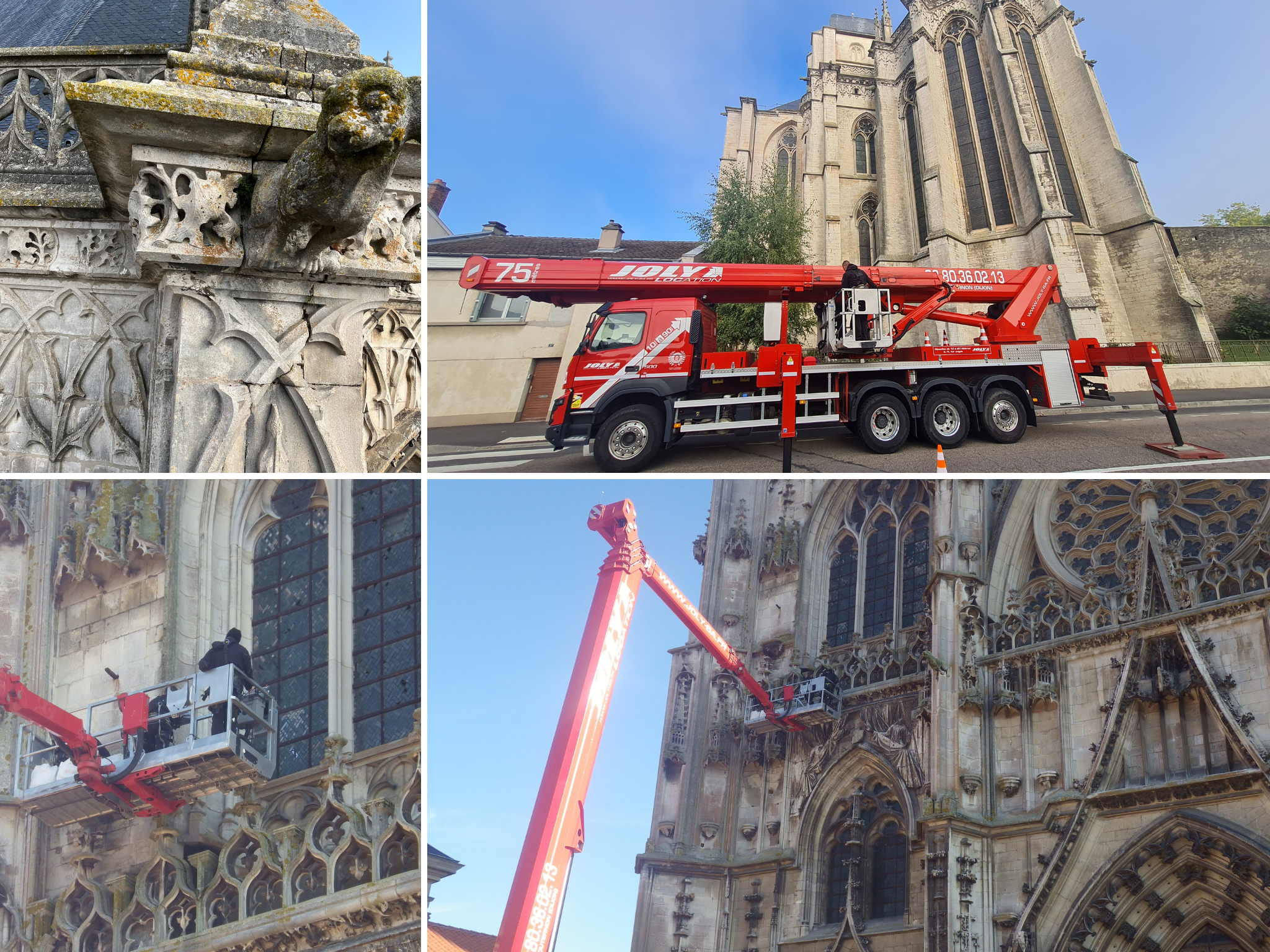 Travaux de rénovation de toiture sur monuments historiques
